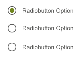 Radio Button Gruppe Optionen