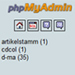 Übersicht Datenbanken in phpMyAdmin